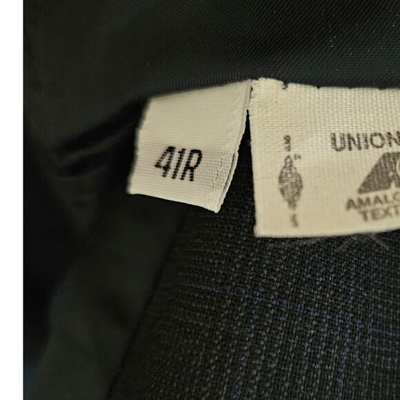 Hart Schaffner Marx Softly Tailored Blazer Dillards Wool Suit Jacket Size 41R - Picture 14 of 16